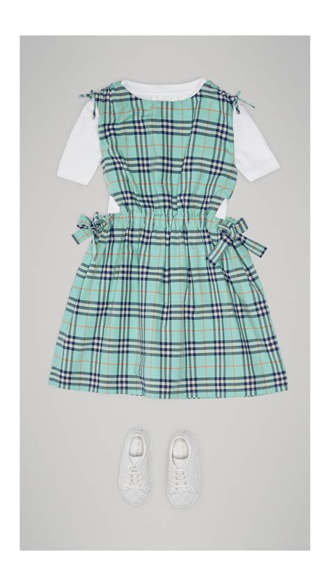 burberry check dress girl|burberry jumpsuit for girls.